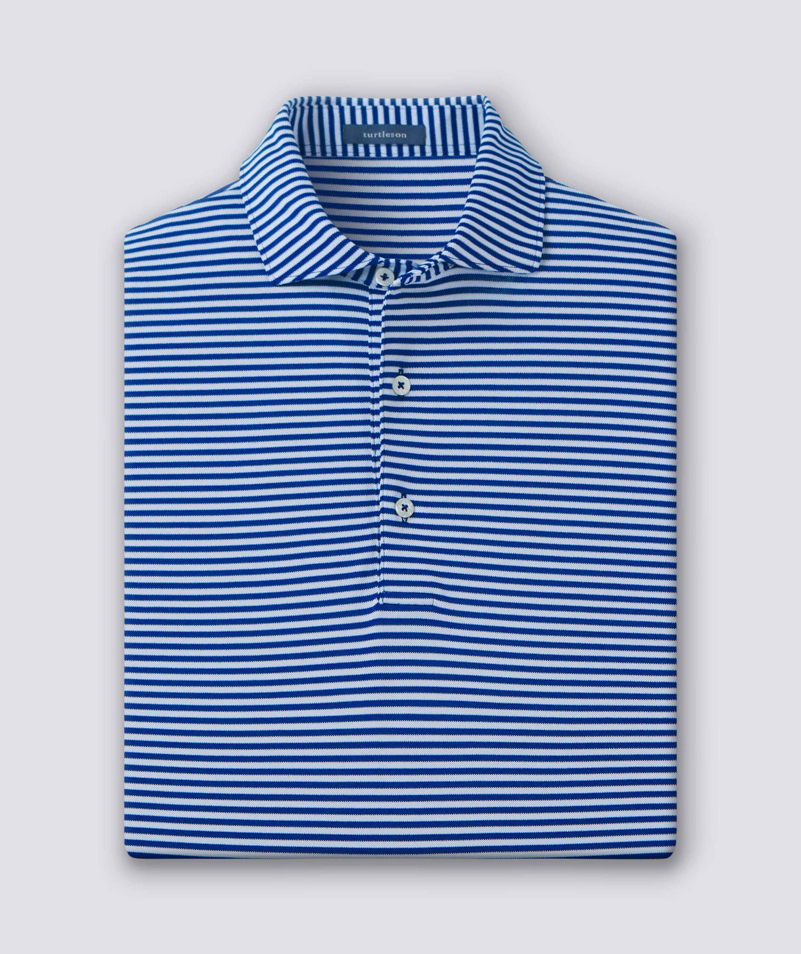 Tanner Stripe Performance Polo - turtleson