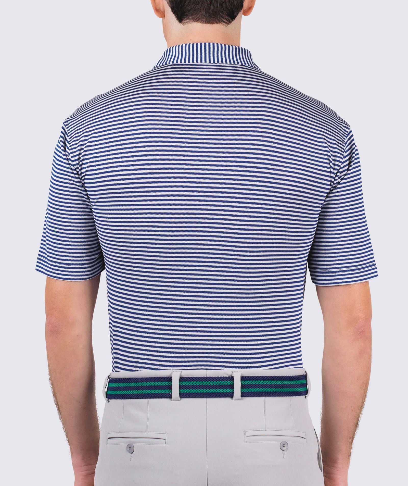 Tanner Stripe Performance Polo - turtleson