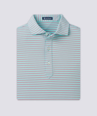 Trey Stripe Performance Polo - turtleson