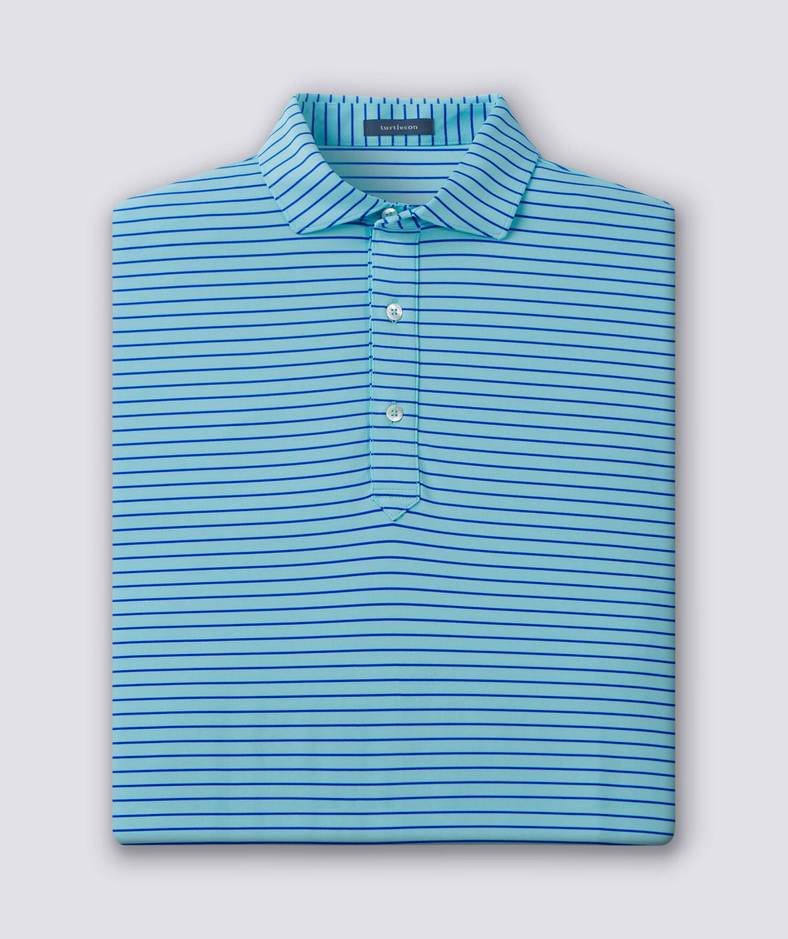 Trey Stripe Performance Polo - turtleson