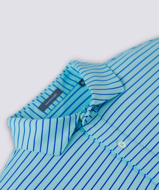 Trey Stripe Performance Polo - turtleson