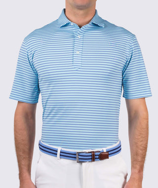 Trey Stripe Performance Polo - turtleson