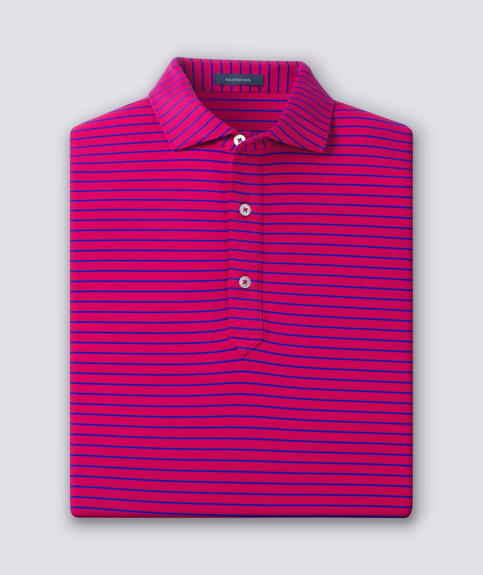 Trey Stripe Performance Polo - turtleson