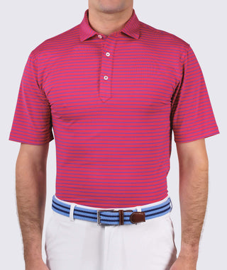 Trey Stripe Performance Polo - turtleson