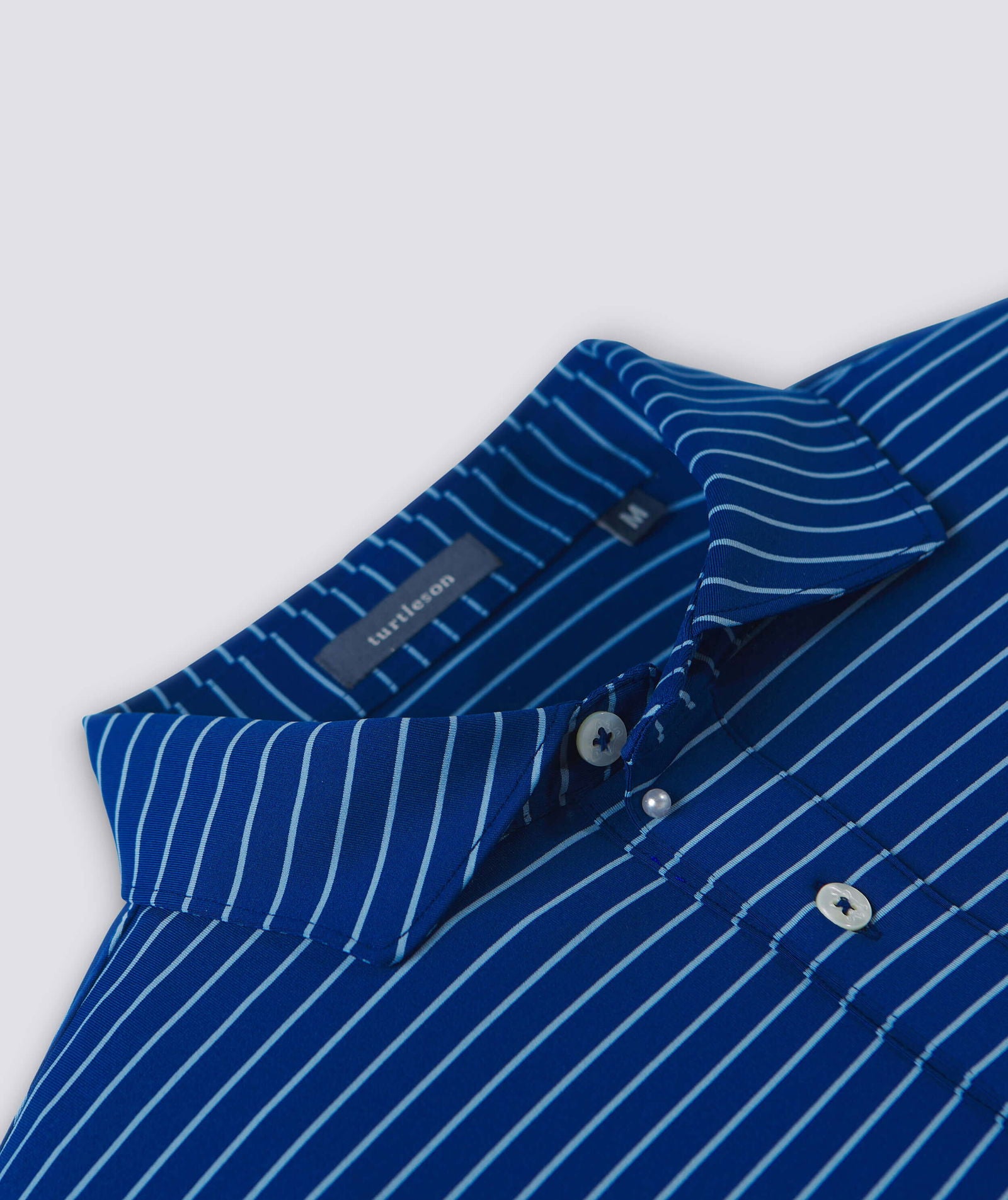 Trey Stripe Performance Polo - turtleson