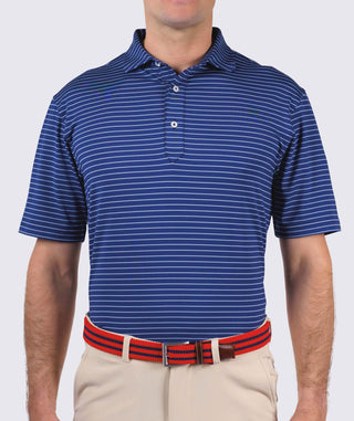 Trey Stripe Performance Polo - turtleson