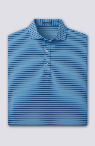 Trey Stripe Performance Polo - turtleson