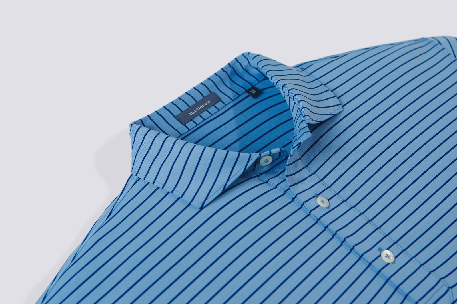 Trey Stripe Performance Polo - turtleson