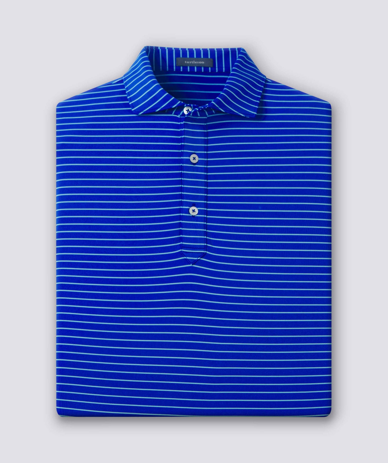 Trey Stripe Performance Polo - turtleson