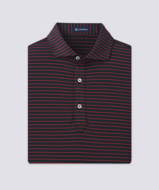 Trey Stripe Performance Polo - turtleson