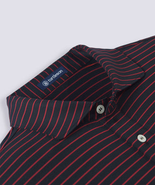 Trey Stripe Performance Polo - turtleson