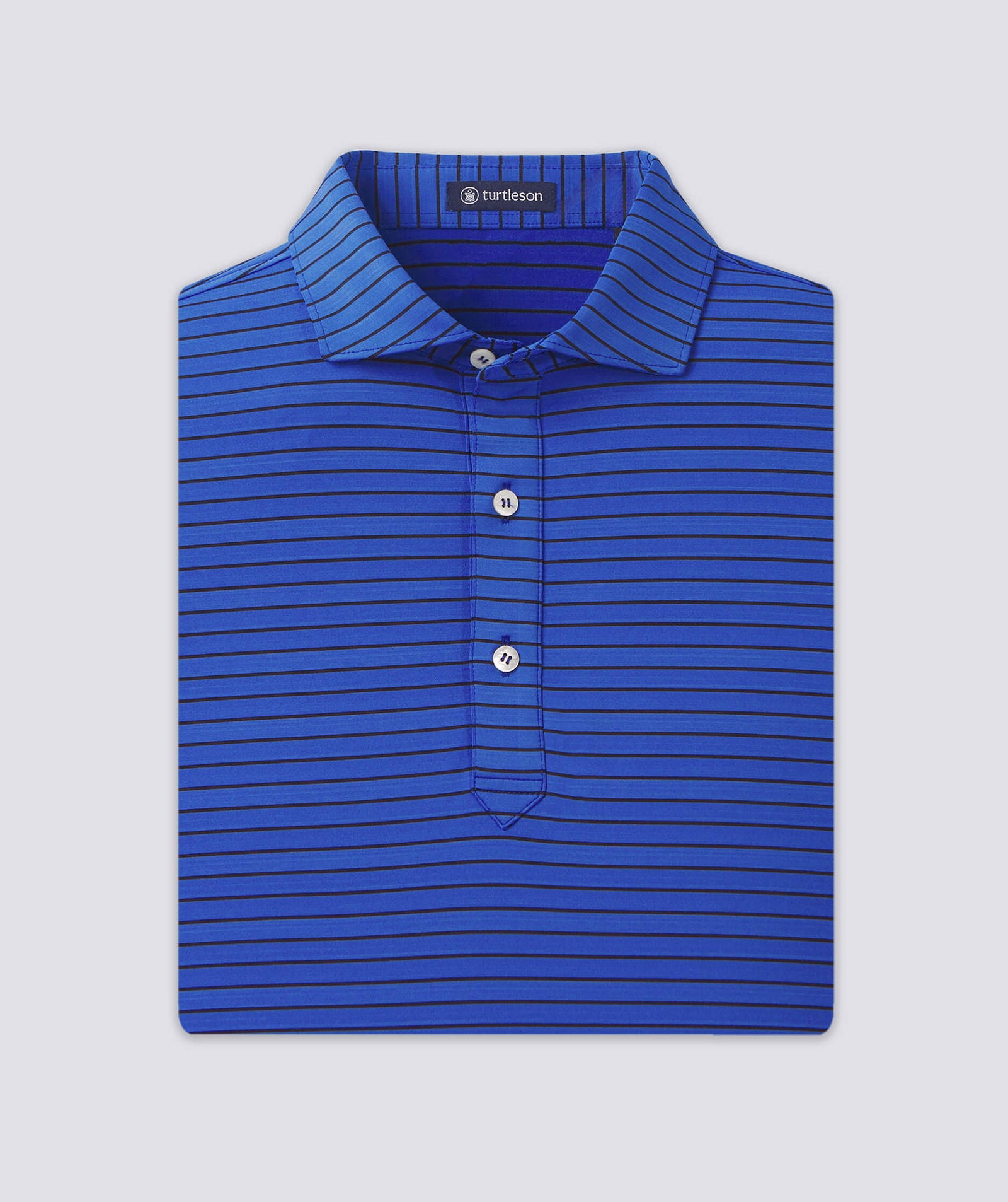 Trey Stripe Performance Polo - turtleson