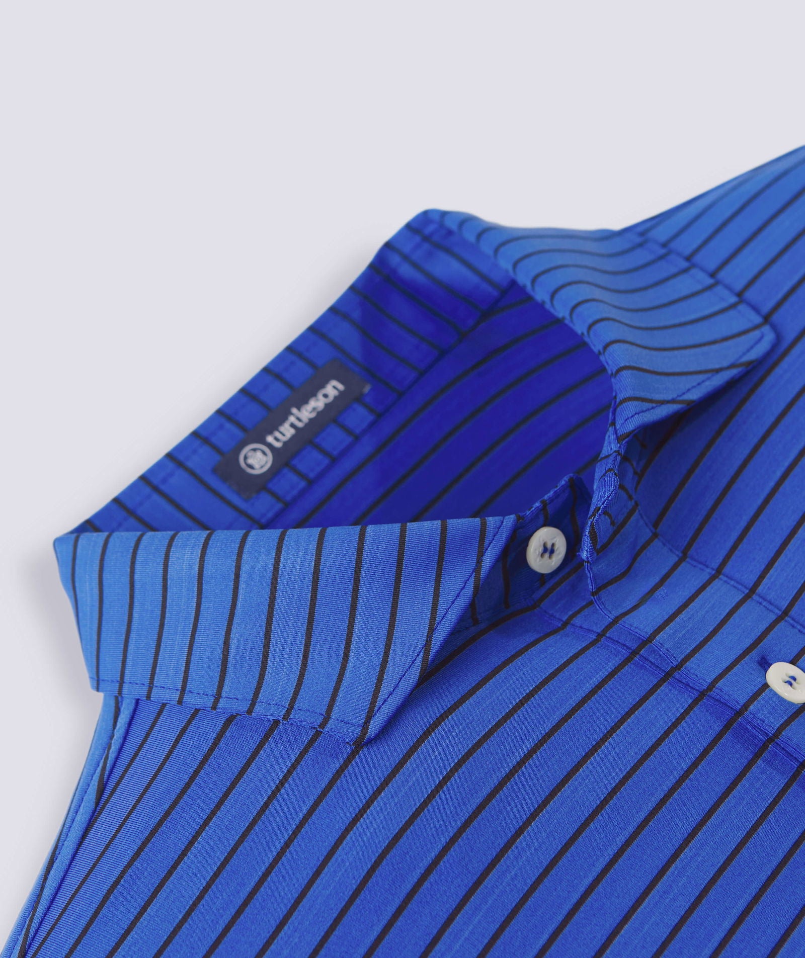 Trey Stripe Performance Polo - turtleson