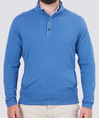 Troy Herringbone Quarter-Snap Pullover - turtleson