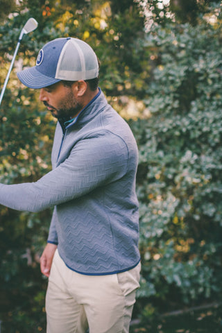 Trucker Twill Mesh Cap - Navy - turtleson