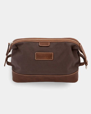 Leather & Canvas Dopp Kit