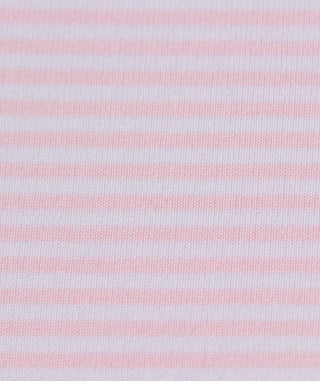 Cara Stripe Performance Women's Polo - fabric - Retro Pink - Turtleson