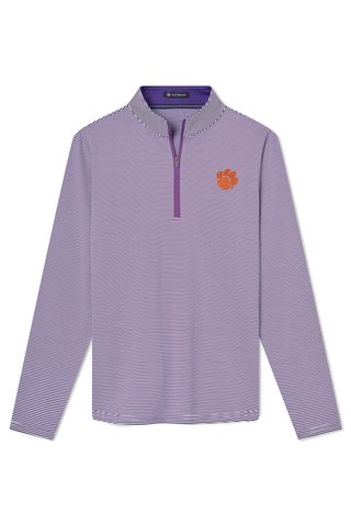 Collins Stripe Sport Zip - Clemson University