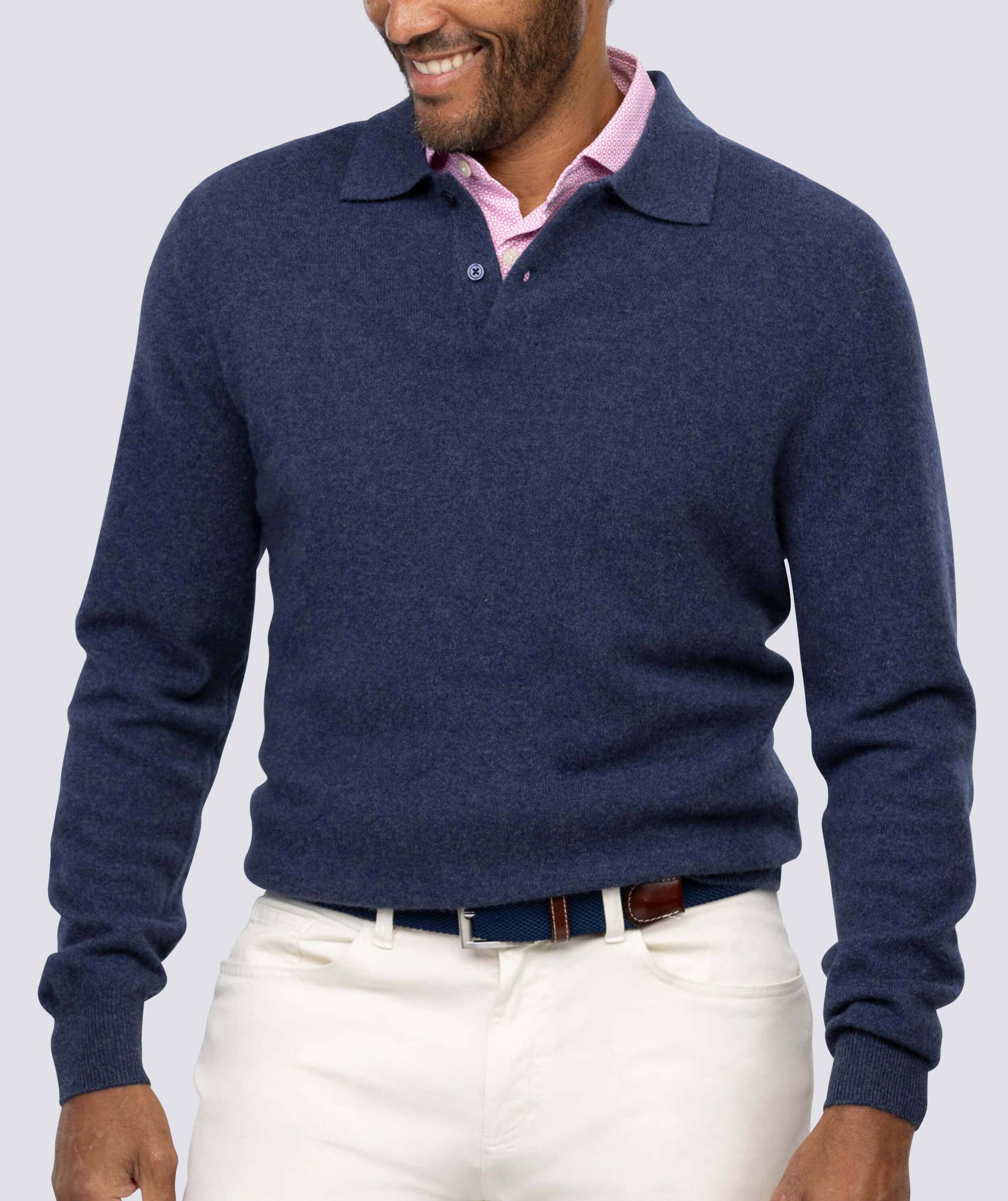 Wade 2-Button Men's Cashmere Sweater – turtleson