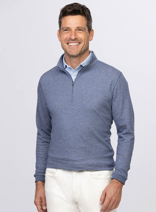 Wallace Quarter-Zip Men's Pullover - Outfit Navy - Turtleson