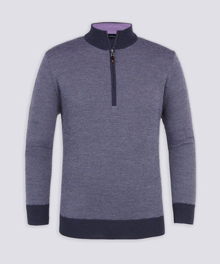 Ace Birdseye Quarter - Zip Sweater - turtleson