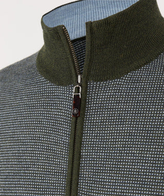 Ace Birdseye Quarter - Zip Sweater - turtleson