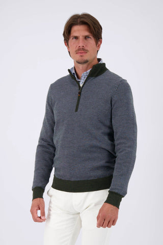 Ace Birdseye Quarter - Zip Sweater - turtleson