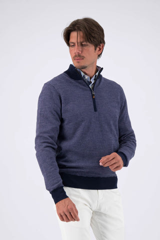 Ace Birdseye Quarter - Zip Sweater - turtleson