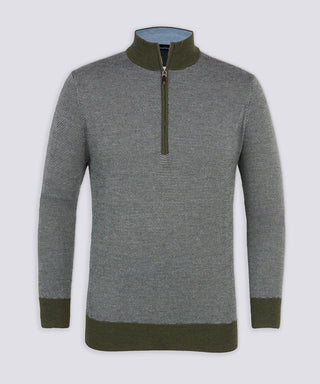 Ace Birdseye Quarter - Zip Sweater - turtleson