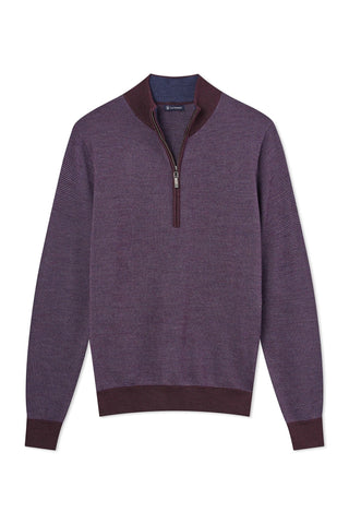 Ace Birdseye Quarter-Zip Sweater - Turtleson