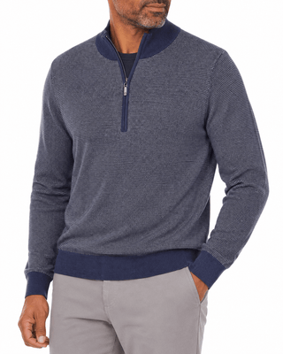 Ace Birdseye Quarter-Zip Sweater - Turtleson