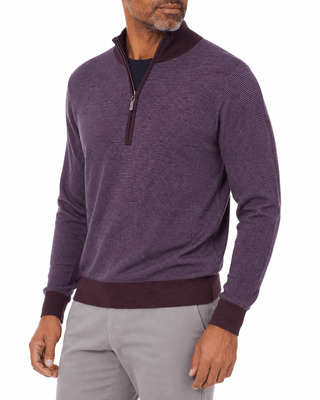 Ace Birdseye Quarter-Zip Sweater - Turtleson
