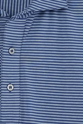 Avery Stripe Long Sleeve Polo - Turtleson
