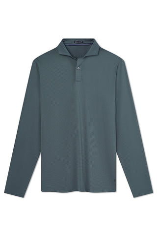 Bray Jacquard Long Sleeve Polo - Turtleson