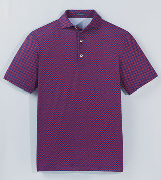 Brew Performance Men's Polo - Navy/Red Turtleson 