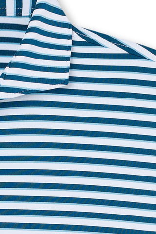 Charlie Stripe Two-Button Polo - Turtleson