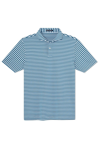 Charlie Stripe Two-Button Polo - Turtleson