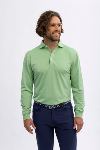 Clem Oxford Long Sleeve Polo - turtleson