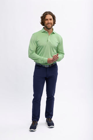 Clem Oxford Long Sleeve Polo - turtleson