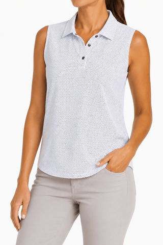 Cleo Sleeveless Snap Polo - Turtleson