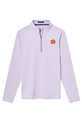 Collins Stripe Sport Zip - Clemson University - turtleson