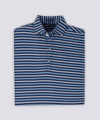 Daren Stripe Diamond Knit Polo - turtleson
