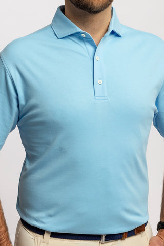 Duncan Solid Cotton Polo - turtleson