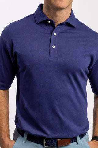 Duncan Solid Cotton Polo - turtleson