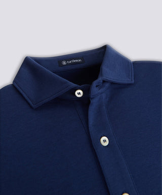 Duncan Solid Cotton Polo - turtleson