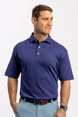 Duncan Solid Cotton Polo - turtleson