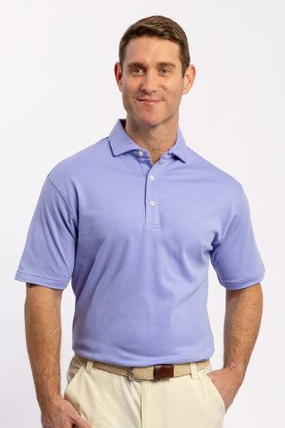 Duncan Solid Cotton Polo - turtleson
