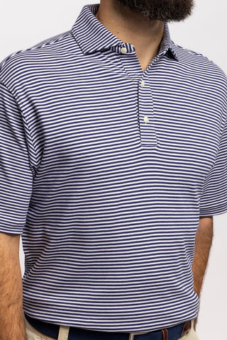 Duncan Stripe Cotton Polo - turtleson