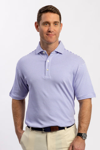 Duncan Stripe Cotton Polo - turtleson