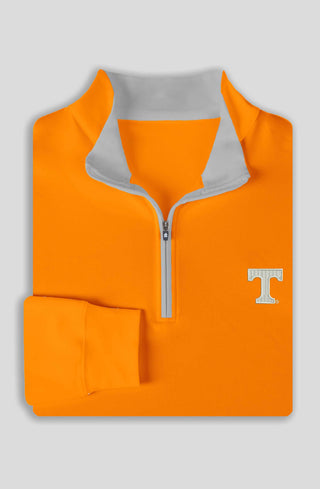 Eli Solid Performance Quarter-Zip Pullover - University of Tennessee - Orange - Turtleson